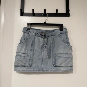 PTCL denim mini skirt